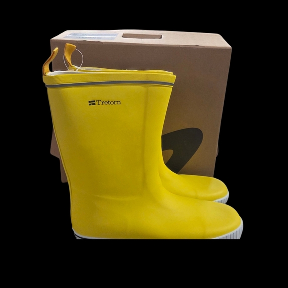 Treytorn Yellow Rubber Rain Boots Wellies SKERRY Women Sz US 10 EUR 41 MSRP $175 - Picture 1 of 7